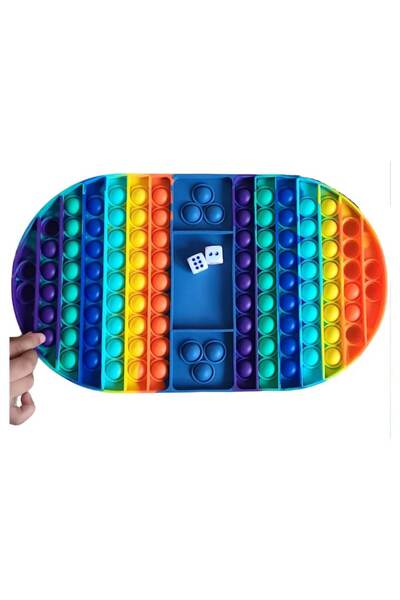 OEM Joc Pop it Gigant cu Zaruri,Joc de strategie pentru 2-4 jucatori,Silicon ...