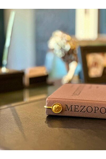 Kuker Madeni Eşya Gold-Plated Bookmark with Ataturk Figure