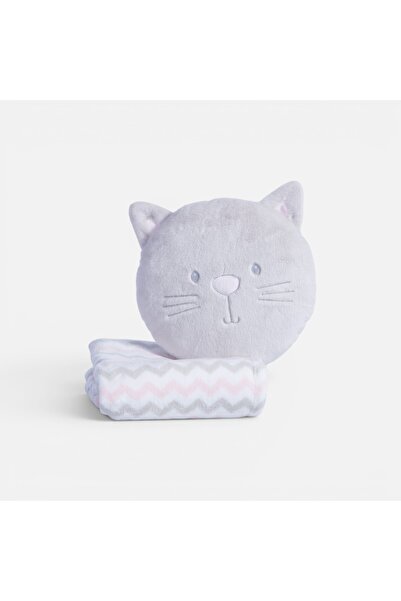 Nef Nef Homeware Nef Nef Κουβέρτα Φλις Γάτας με Μαξιλάρι 75x100 εκ.