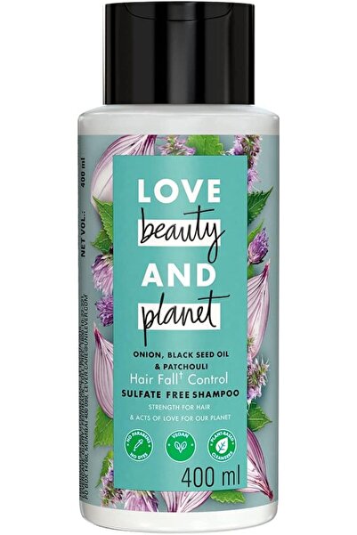 Love Beauty and Planet شامبو للتحكم في تساقط الشعر خالٍ من الكبريتات بزيت الب...