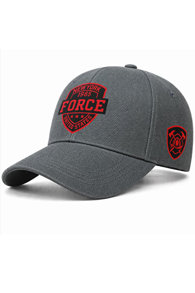 l'eivor Βαμβακερό καπέλο με στάμπα New York Force και Velcro