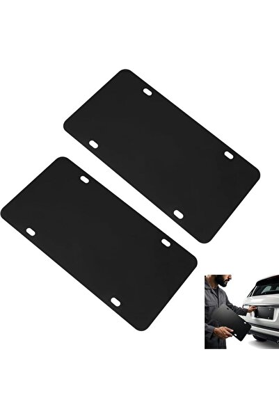 TERRIFI Stainless Steel License Plate Reinforcement, 2 Pcs 12" x 6" Heavy Gau...