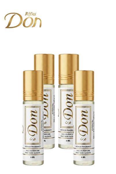 Rifas Don 4 قطع عطر فرنسي رول أون 6 مل