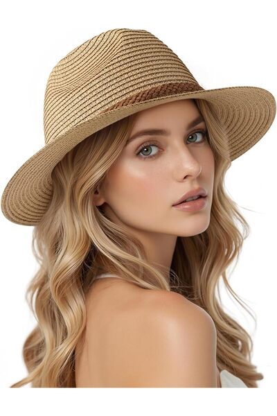 KASTWAVE Packable Women’s Beach Hat - Straw Fedora Sun Hat with Wide Brim, UP...