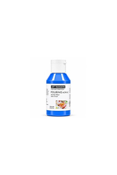 art rangers Liquid Pouring Acrylic Blue 100 ml | Marble Effect | Satin Finish...