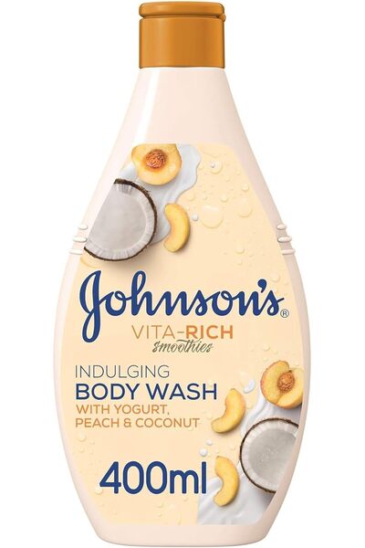 Johnson & Johnson غسول الجسم الفاخر من جونسون فيتا-ريتش، 400 مل، مع الزبادي و...