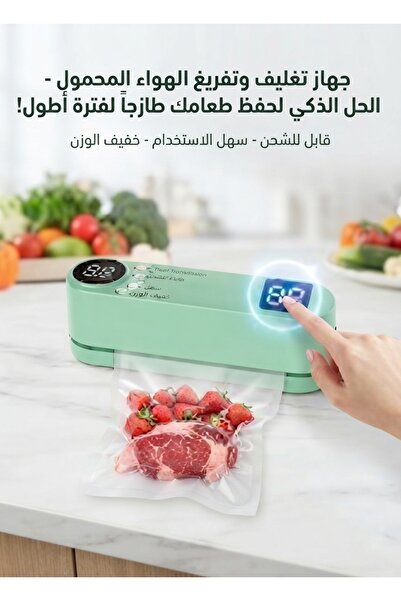 Yallabena Mini Vacuum Sealer Machine Rechargeable Cordless Food Sealer with P...