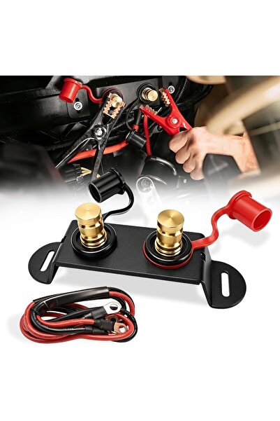 GENERAL Chelhead Battery Jump Post Kit with Remote Terminals, Steel Mount Bra...