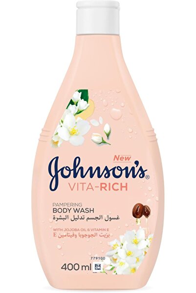 Johnson & Johnson غسول الجسم المغذي من جونسون، 400 مل، غني بزيت الجوجوبا وفيت...