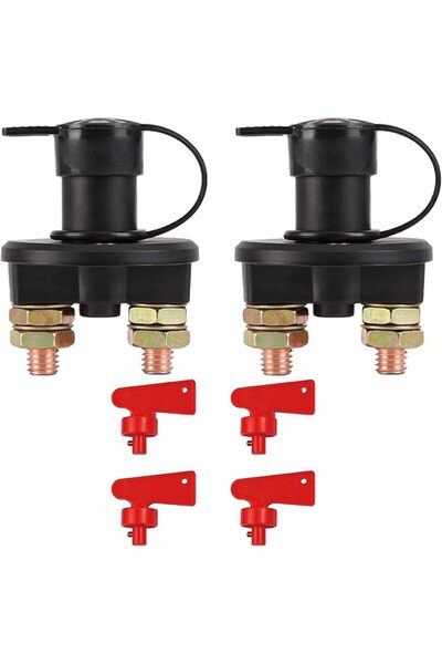 SWIUKPHE Battery Disconnect Switch, 12V 24V Isolator, Waterproof for Vehicle,...