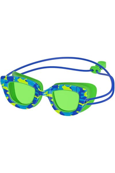 SPEEDO 7750704 - Kids Sunny G Pop Seasiders Print Blue Camo/Jello Green