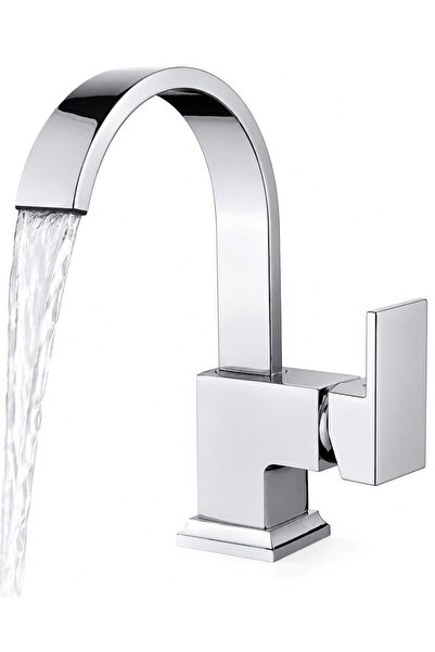 Sardıcı Şelale Lavabo Bataryası Krom Çift Su Girişli 5 Yıl Garantili