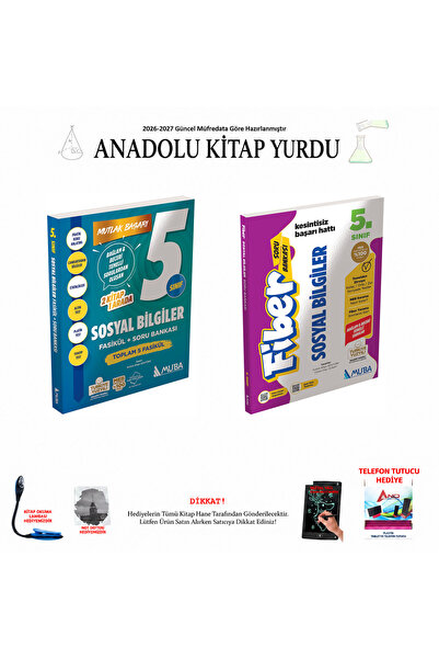 Muba Yayınları 2026-2027 5. Sınıf 2'li Sosyal Bilgiler Çift Kaynak Set