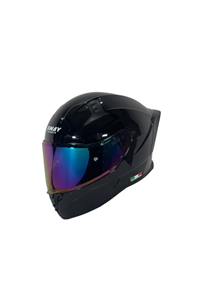 Sway KASK SW 869 PARLAK BLACK (siyah camlı)
