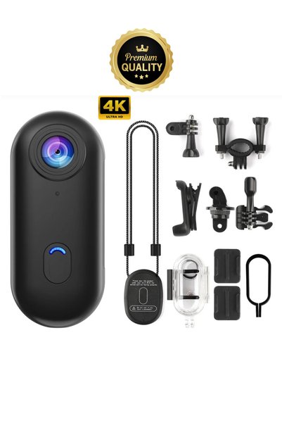 WUNİT Mini 4K Ultra HD Wi-Fi Aksiyon Kamerası Döngüsel Kayıt Ayarlanabilir Mo...