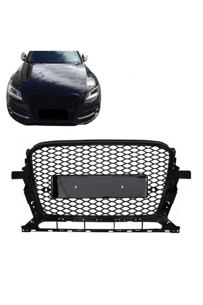 CΑRΝΕR Μάσκα για Audi Q5 8R Facelift 12-15 Εμφάνιση RSQ5 Σχέδιο Κυψέλης Γυαλι...