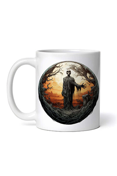 INOVATIX Personalized white mug, Halloween Hell Painting, INOVATIX®. 330ml