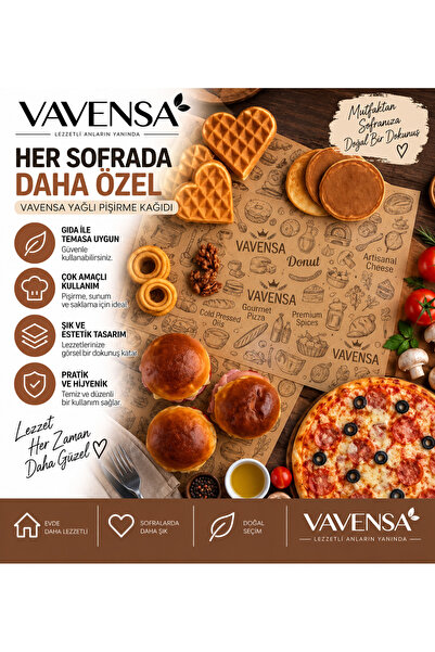 Vintage Desenli Yağlı Kağıt Hamburger Sandviç Servis Sunum Kağıdı 10lu