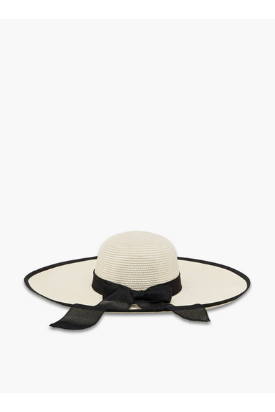 FAV Wide Brim Hat with Contrast Bow