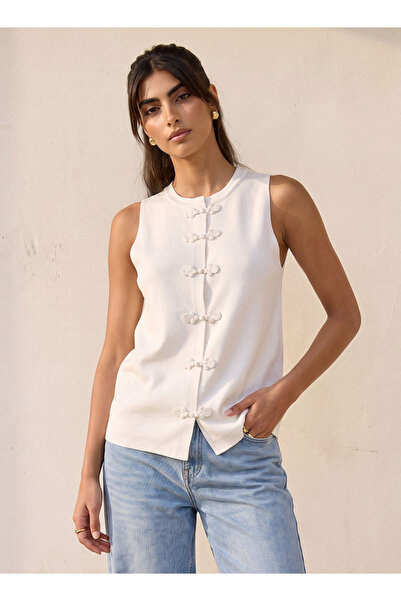 FAV Youth Textured Crew Neck Top