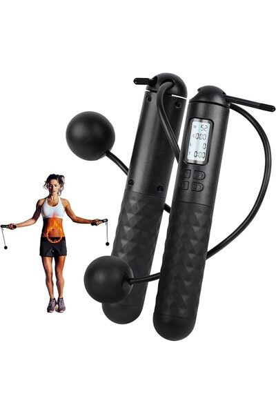 SYOSI Skipping Rope with Counter, Smart Jump Rope with Digital Display, Adjus...