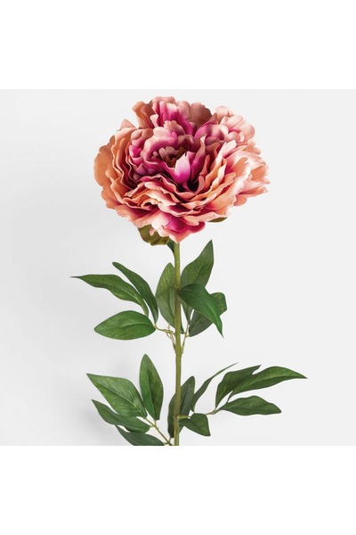 OEM Floare artificială de bujor 84cm Roz și Mov