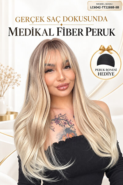 Suzan Peruk Gerçek Saç Dokusunda Medikal Peruk Tepe Kısmı Baş derisi Cilt Gör...