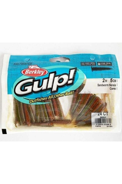 BERKLEY Gulp Saltwater Sandworm 5cm 24CT LRF Silikon Yem