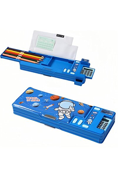 JDLYEVER Pop Up Multifunction Pencil Case, Built-in Sharpener and Calculator,...