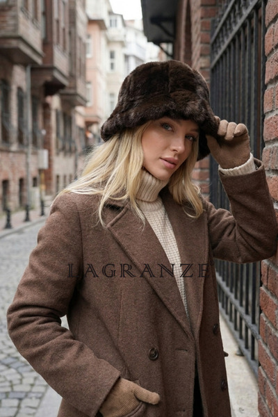 LAGRANZE Valeria Plush Vintage Women's Hat