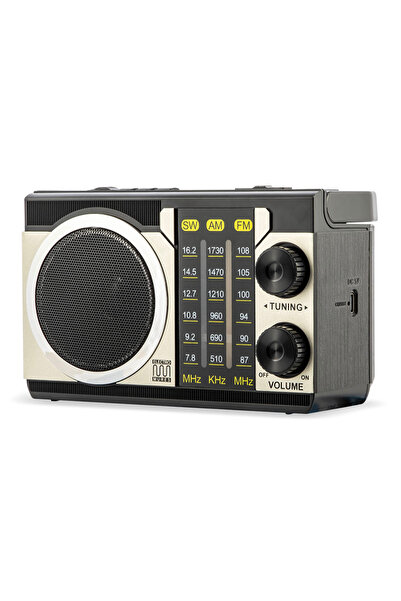 Electromures Radio portabil cu difuzor Bluetooth EM 1043, design vintage, Blu...