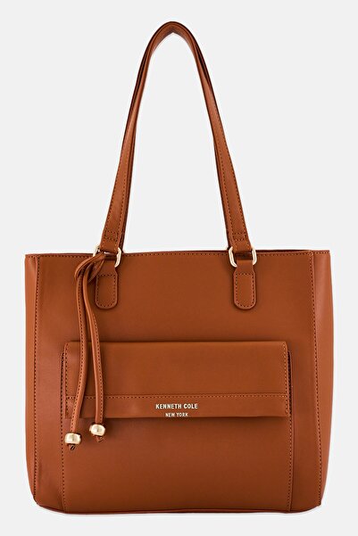 Kenneth Cole Women Brand Logo Totes Bag, Tan