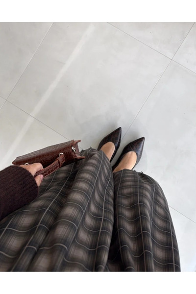 My Blog بنطلون بيجي بقصة واسعة وطيات - 51466