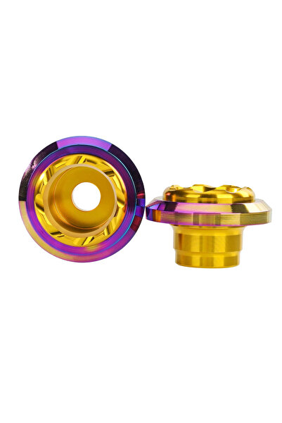 Motosiklet Ön Aks Koruma Takozu Slider 2'li Set CNC Alüminyum Gold