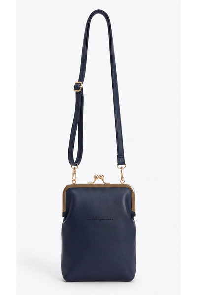 the loop design Women's Zippered Scholarship Stylish Gold Covered Long Strap ...