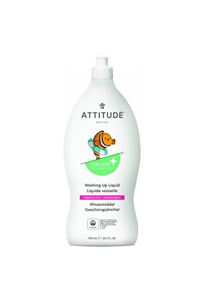 Attitude Υγρό πιάτων, για βρεφικά μπιμπερό, άοσμο 700 ml