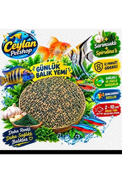 Ceylan Sarımsaklı - Spirulinalı Yem 250 GR