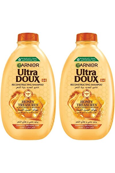 Garnier Ultra Doux Honey Treasures Shampoo, 400 ml, Pack of 2