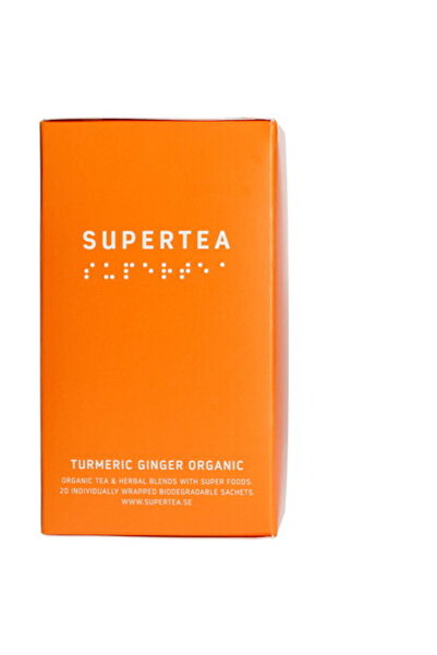 Teministeriet Supertea Turmeric Ginger Organic - 20 Pliculețe de Ceai
