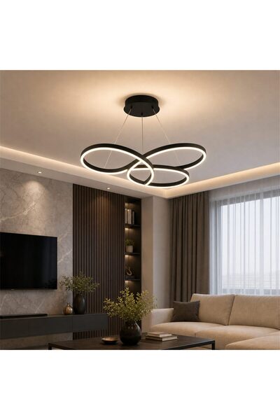 Flippy Lustră LED cu telecomandă ORMS Magno, 3000K/4000K/6000K, 146W, Metal ș...