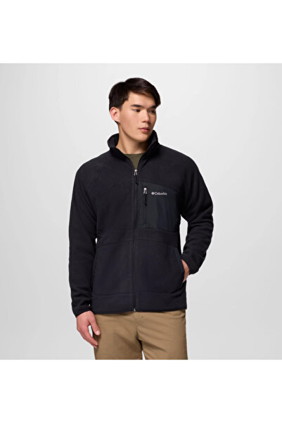 Columbia Fast Trek ™   Overlay Full Zip Black Men's Outdoor Fleece Jacket Am1...