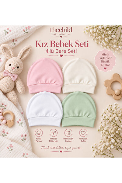 thechild baby collection Bebek Bere Koleksiyonu 4’lü Set %100 Pamuklu Ekstra ...