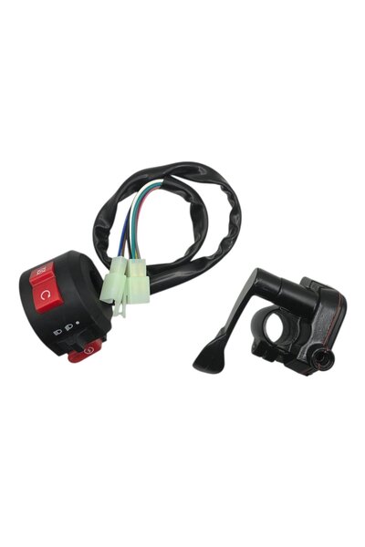 OEM Bloc Comenzi Ghidon cu Maneta Acceleratie si Pornire ATV 70cc-250cc, Model 2