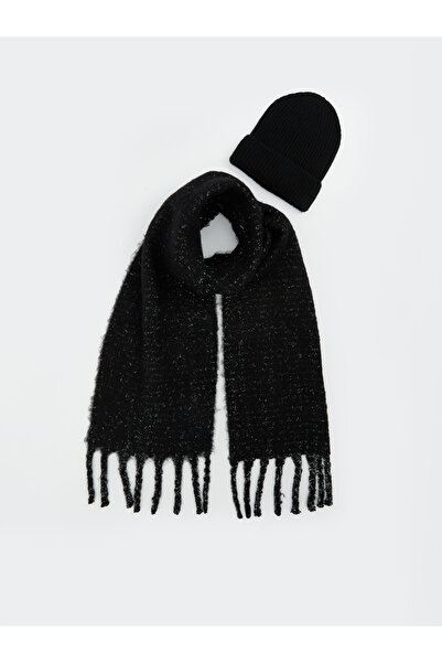 LC Waikiki New Year Themed Women's Scarf and Beanie