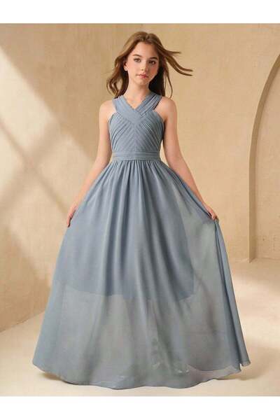 Sheya Maxi dress, grey - 11 years