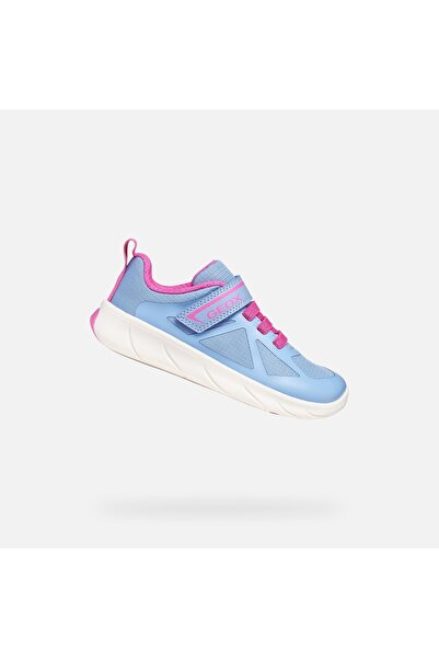 Geox Foot-run - Adidași pentru fete, albastru deschis