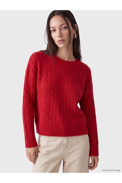 LC Waikiki Pulover tricotat de damă din amestec de lână, cu model