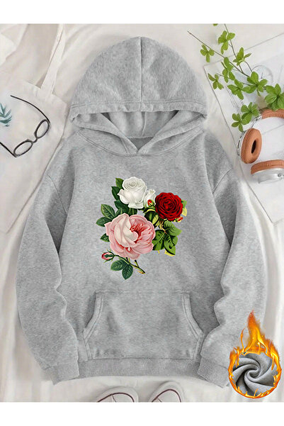 Deocept Unisex Women's Printed Hooded Kangaroo Pocket Comfortable Fit Regular...