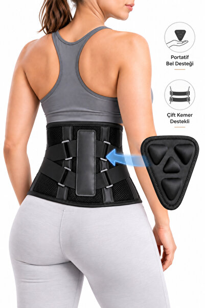 AnkaWood Ortopedik Bel Kemeri Ayarlanabilir Bel Destek Korsesi Kemerli Spor K...