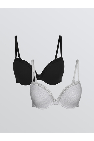 LC Waikiki Sutien tip tricou fără burete, cu armătură, pachet de 2